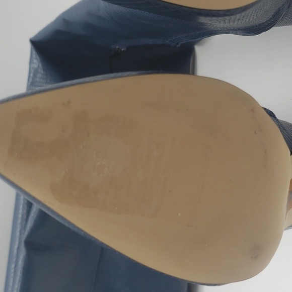 809- Sam Edelman Ursula Women's Over The Knee Boots Navy Liz Print Color NWT - Picture 11 of 13